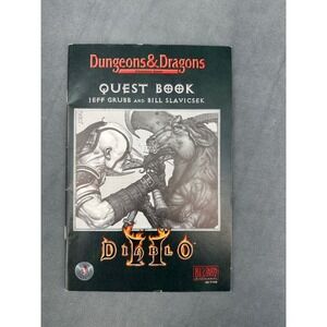 Diablo II Quest Book Dungeons & Dragons Adventure Game Blizzard TSR 2000 Grubb